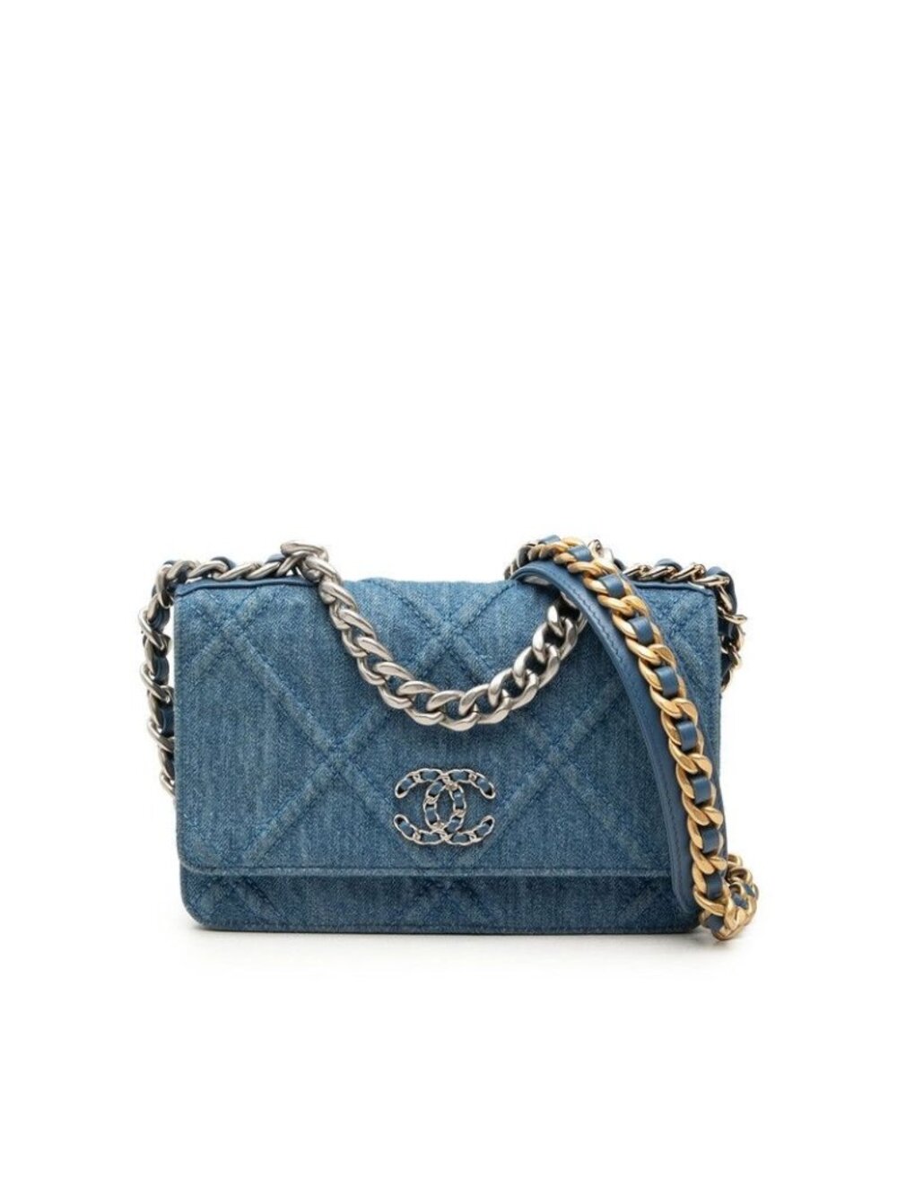 Chanel Quilted CC Logo Chanel 19 Randomplate Crossbody Shoulder Bag Chain